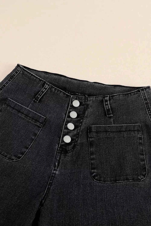 Wide-leg high-waisted jeans — additional view 11