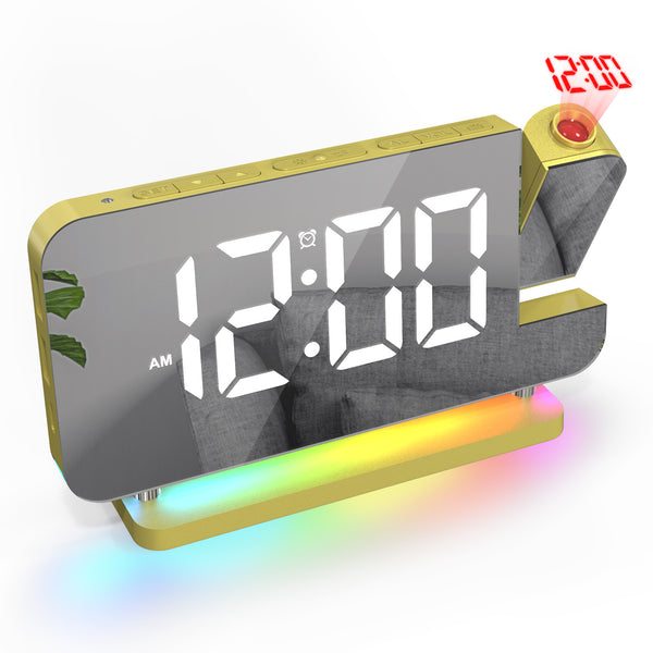 RGB LED Projection Alarm Clock with Ambient Lighting view 4