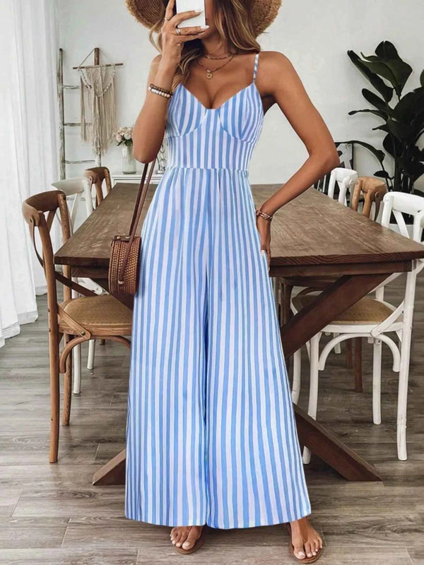 Backless wide leg jumpsuit — additional view 11