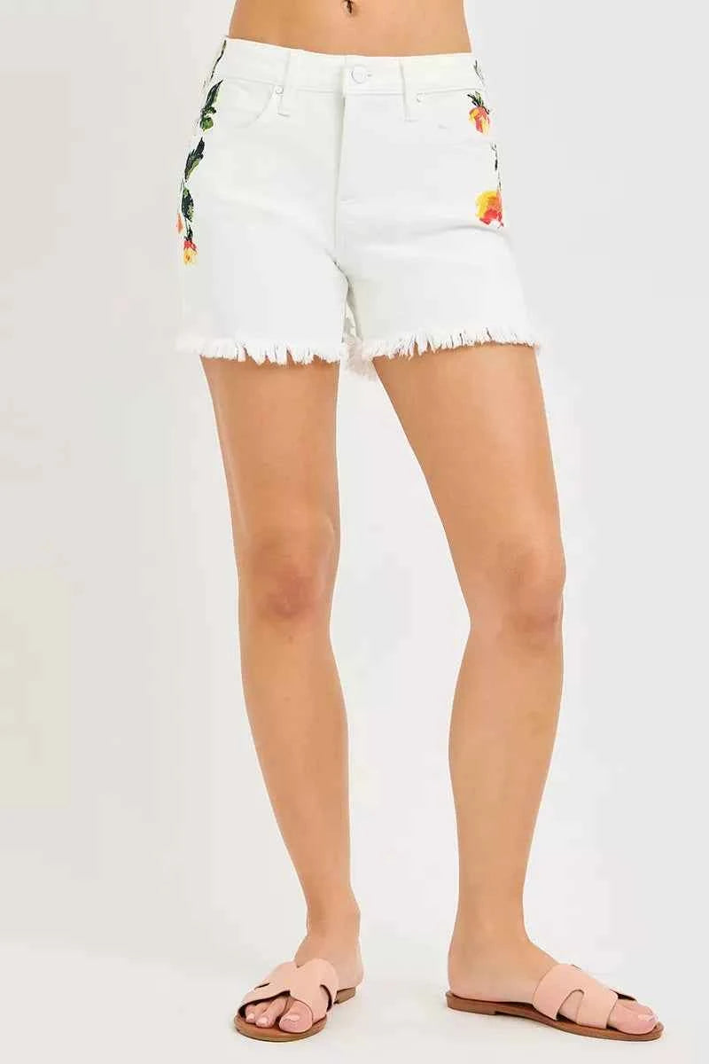 Flower Print Tummy Control Shorts 副图