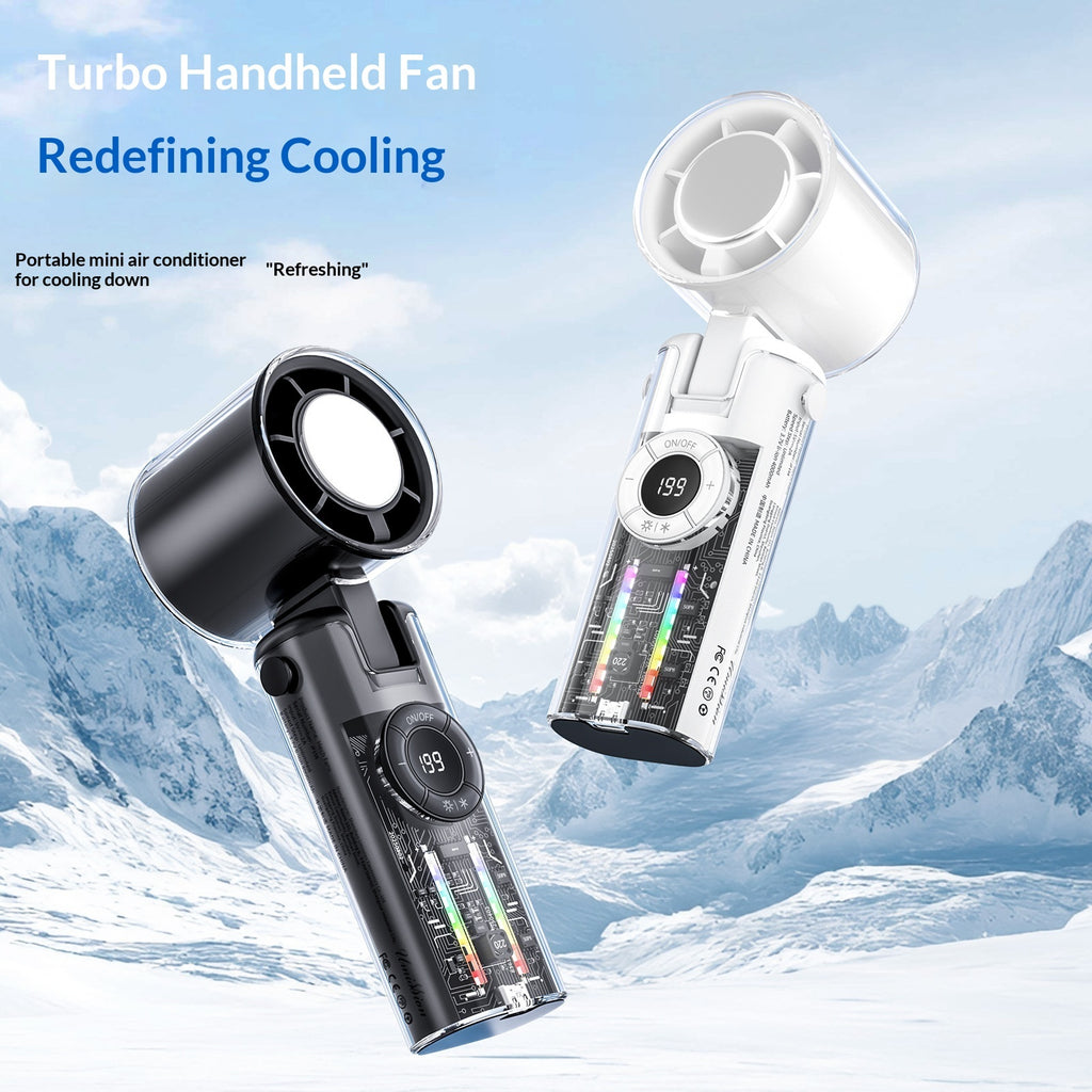 USB Handheld Cooling Fan, shown in a clear product image