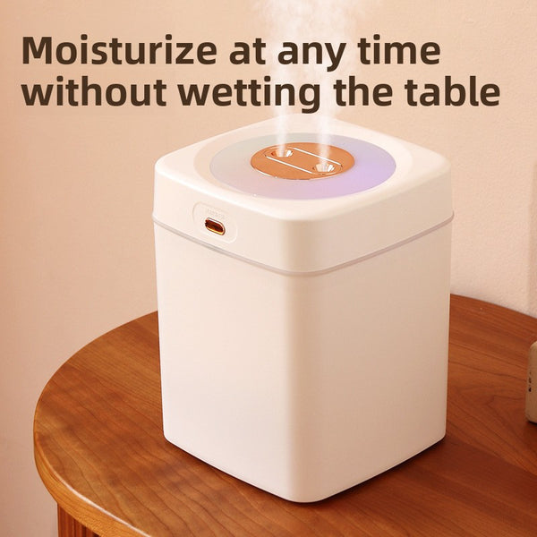 Desktop air humidifier with dual mist nozzles view 4