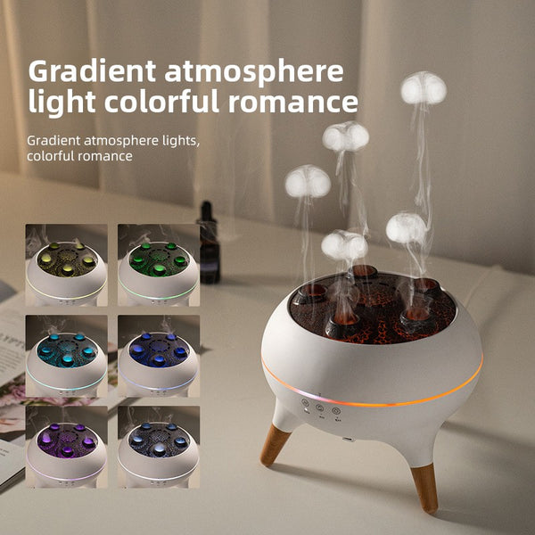 Ultrasonic humidifier with remote control and colour light product photo