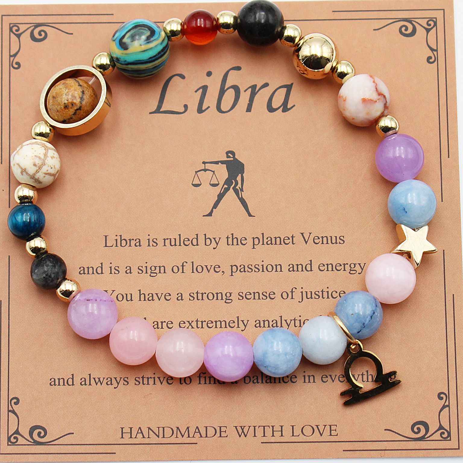 Eight planets beaded bracelet — additional view 4