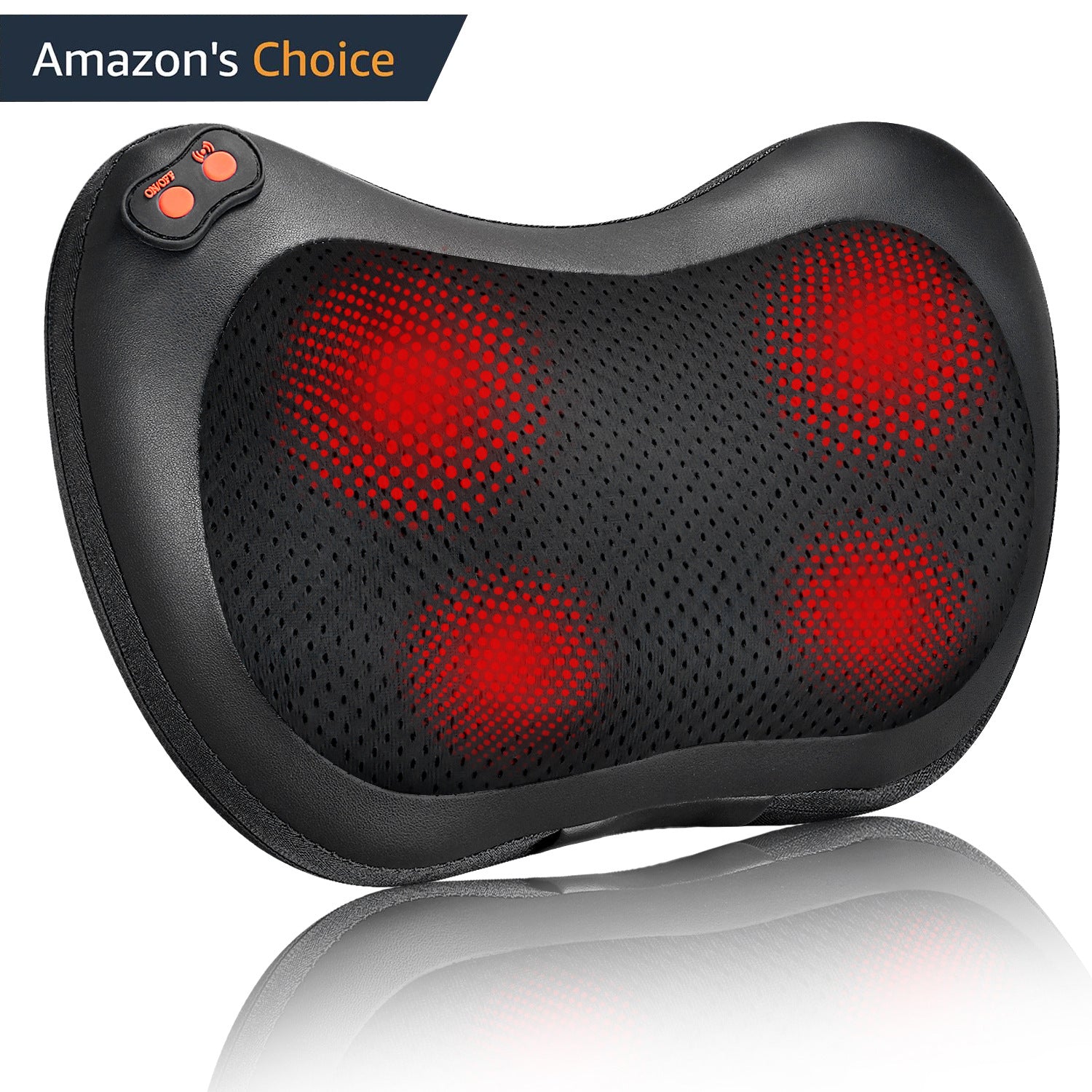 Electric cervical massage pillow shown on white background 主图
