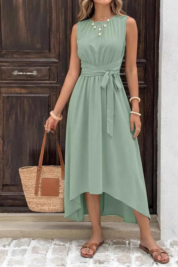 Sleeveless high-low dress — additional view 4