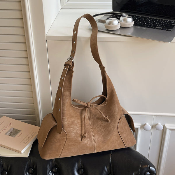 Large-capacity bag color options Off White Brown and Black
