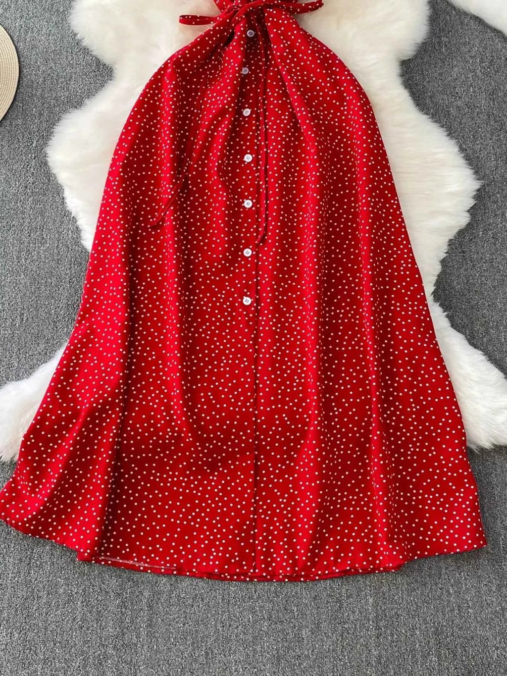 Vintage polka dot dress — additional view 11
