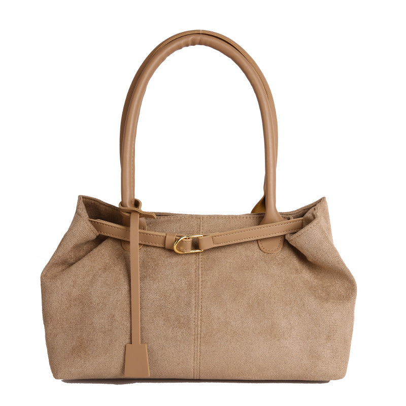 PU Tote Bag for Women – Large Capacity Shoulder Handbag, angled product view