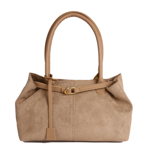 PU Tote Bag for Women – Large Capacity Shoulder Handbag, angled product view