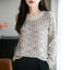 Hollow-Knit Crew Neck Sweater – view 4