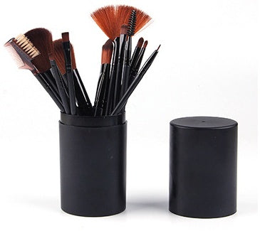 12-Piece Makeup Brush Set with Storage Holder - Face & Eye Brushes, alternate product view