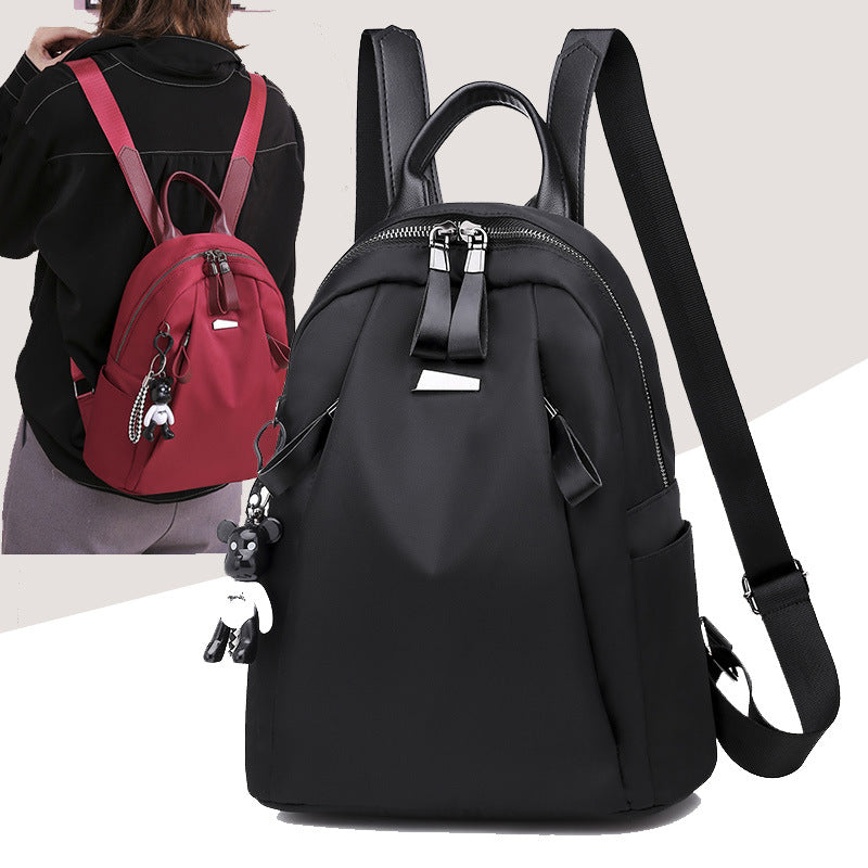 Main product photo of Solid School Backpack, black, everyday style, solid school backpack