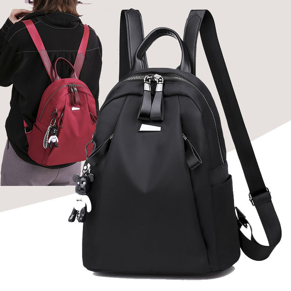 Main product photo of Solid School Backpack, black, everyday style, solid school backpack