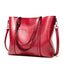 Retro tote bag color options Red Green and Blue