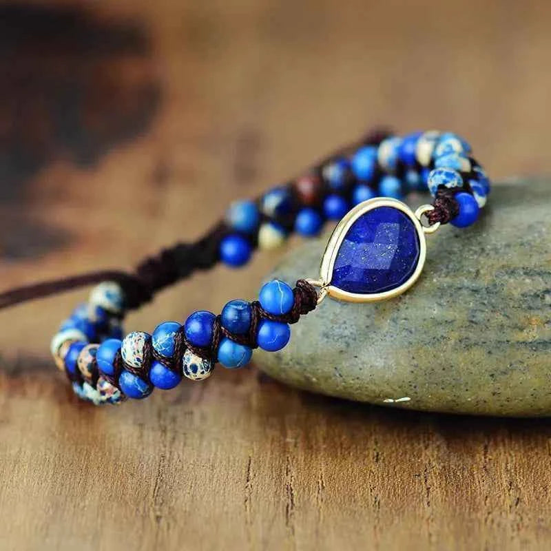 Handmade teardrop beaded bracelet — additional view 3