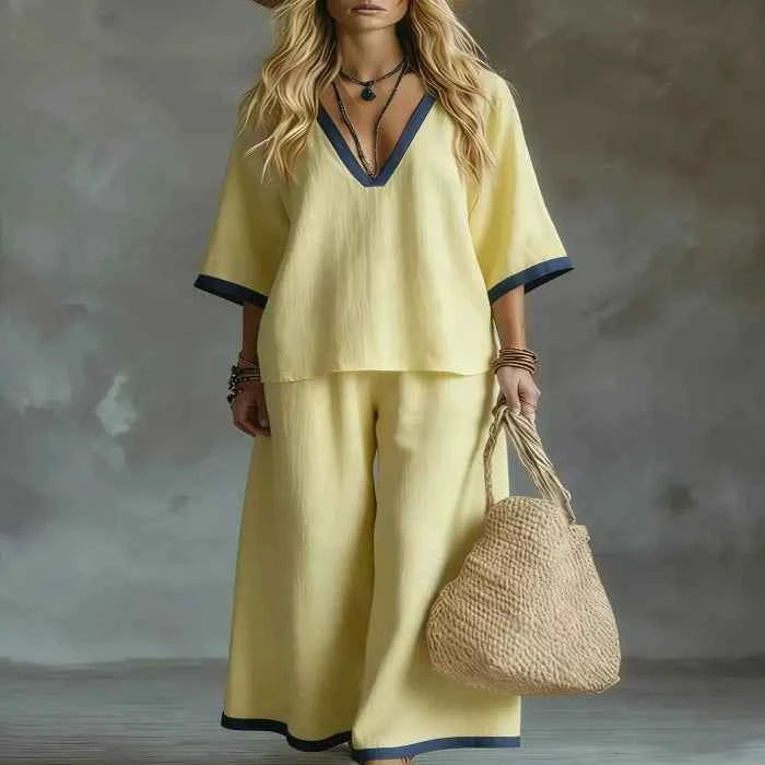 Contrast trim two-piece set — additional view 9