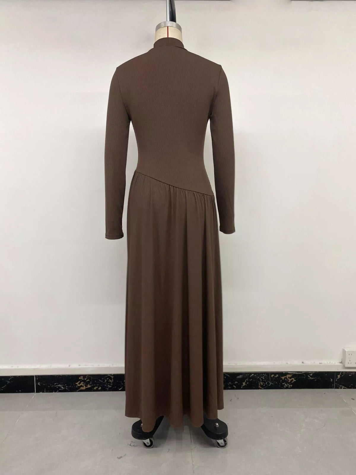 Mock Neck Long Sleeve Midi Dress, product view 11