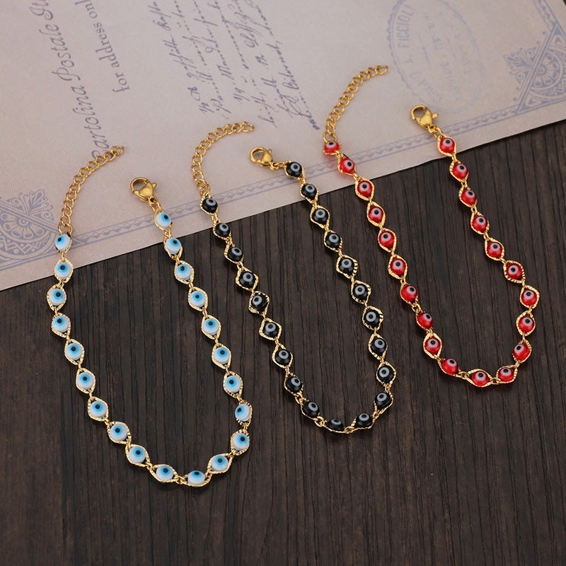 Main product photo of Stainless Steel Acrylic Eye Bracelet, stainless steel acrylic eye bracelet