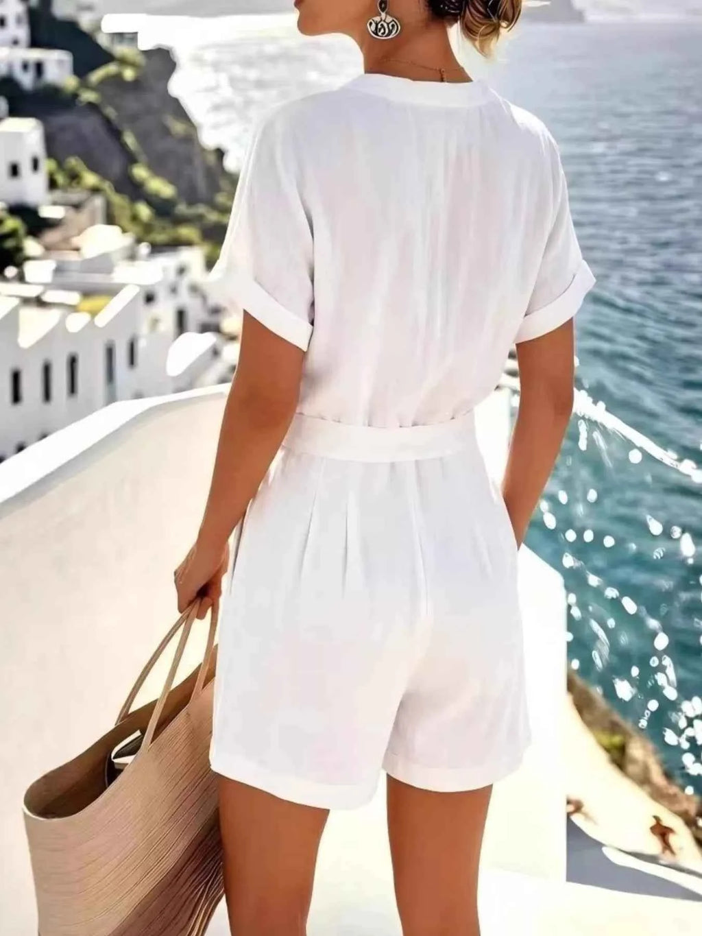 Two-piece summer shirt and shorts set — additional view 6