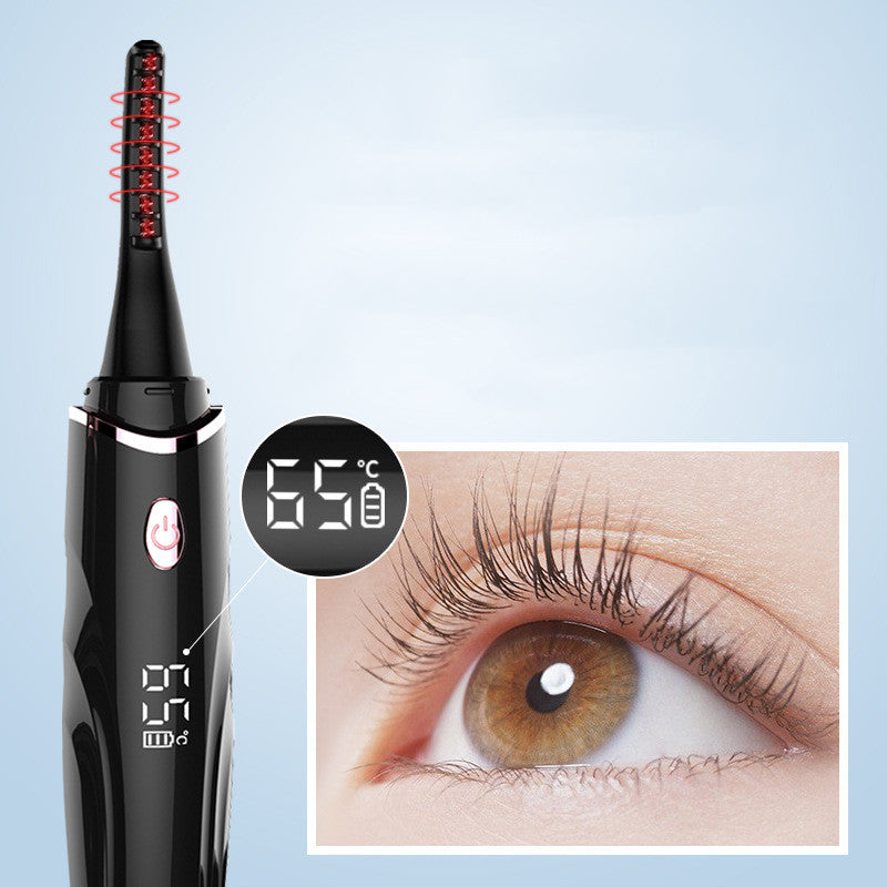 Electric heated eyelash curler with digital display - view 1