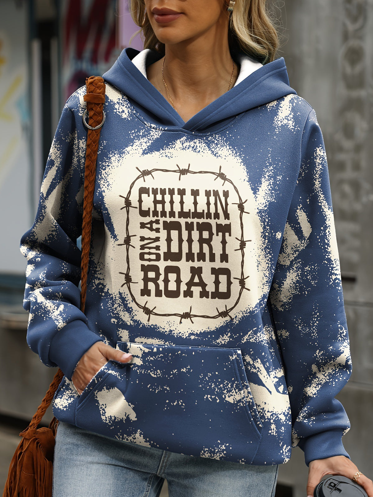 Women's 3D Print Hooded Sweatshirt-Splashis, alternate view 4