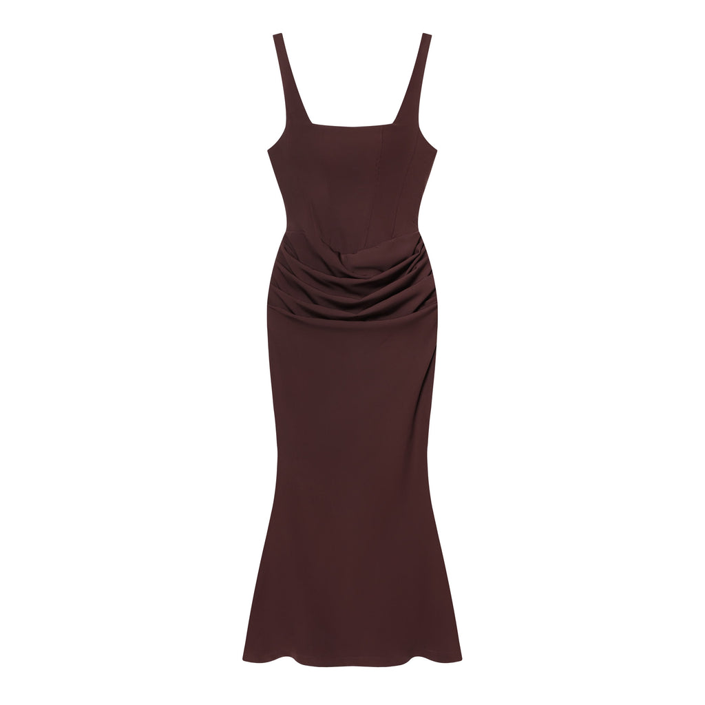 Wrap-style high-waist evening dress — additional view 11