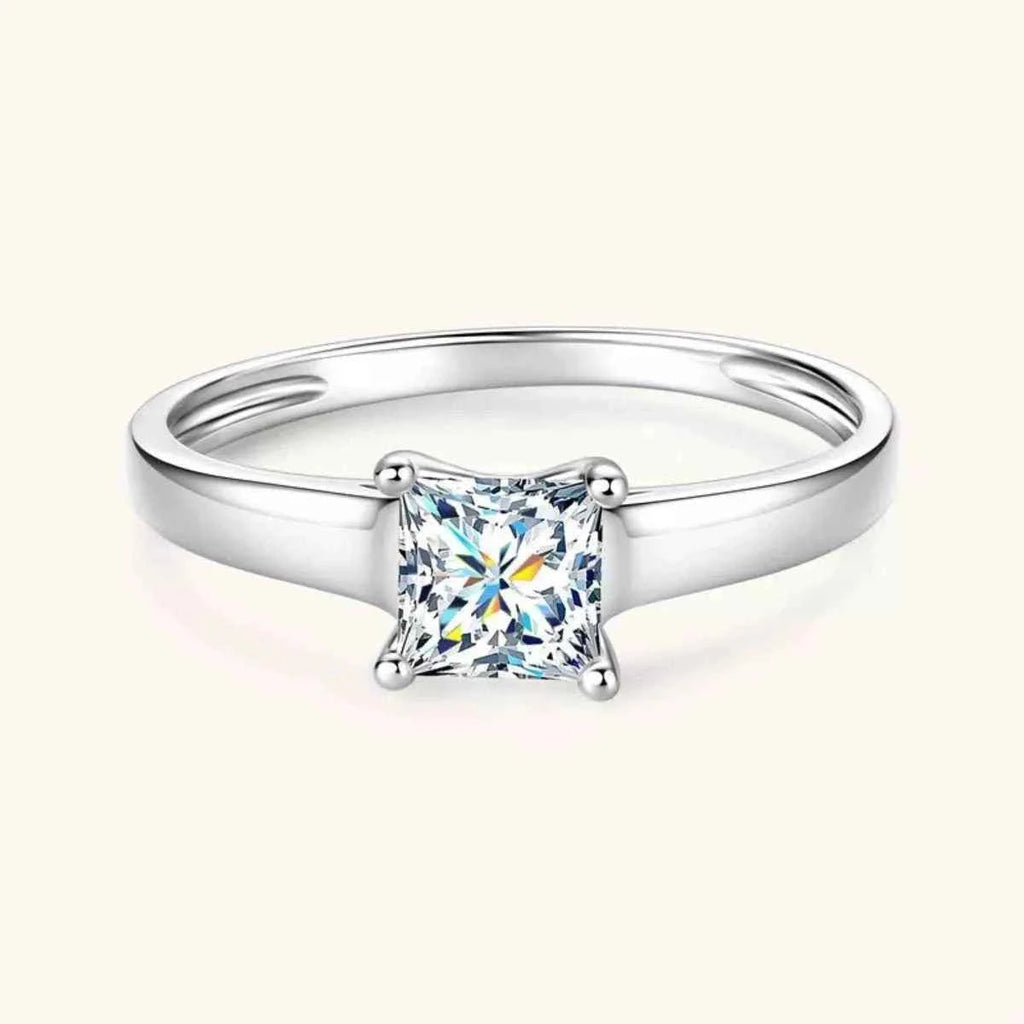 Minimalist silver-plated zircon ring — additional view 7