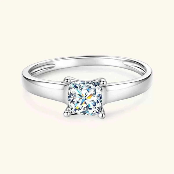 Minimalist silver-plated zircon ring — additional view 7