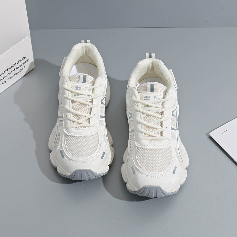 Platform sneakers pair rear view