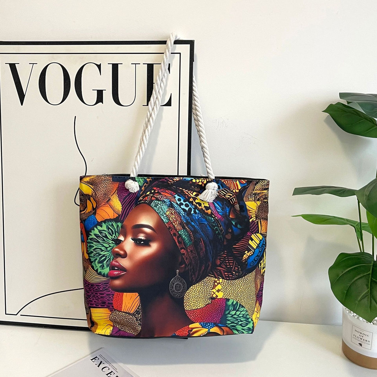Printed Canvas Tote Bag — product detail view 31