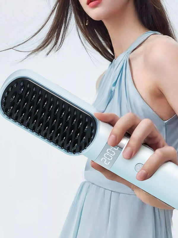 2-in-1 cordless ionic straightening brush — additional view 6