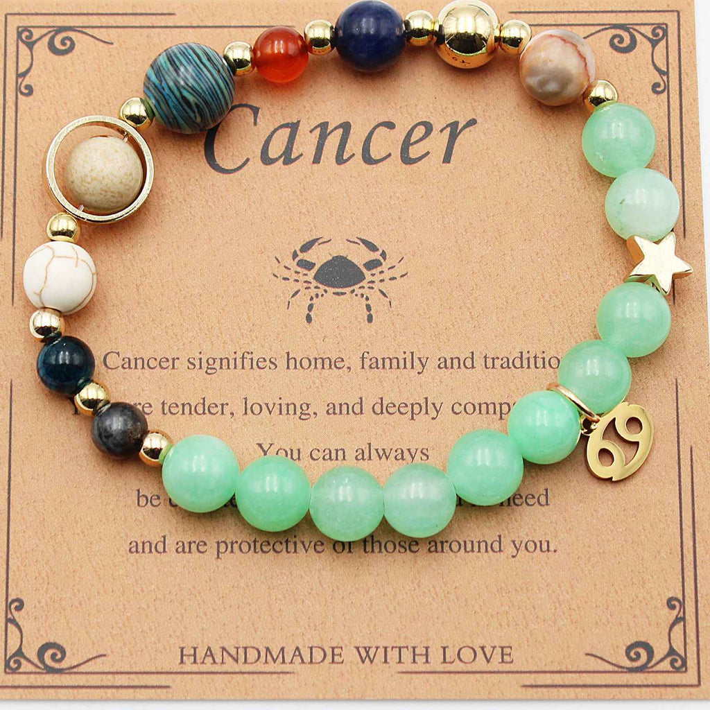 Magic of Eight Planets Jewelry Bracelet-Fashion-Splashis-Color:Cancer Green Dongling-Splashis
