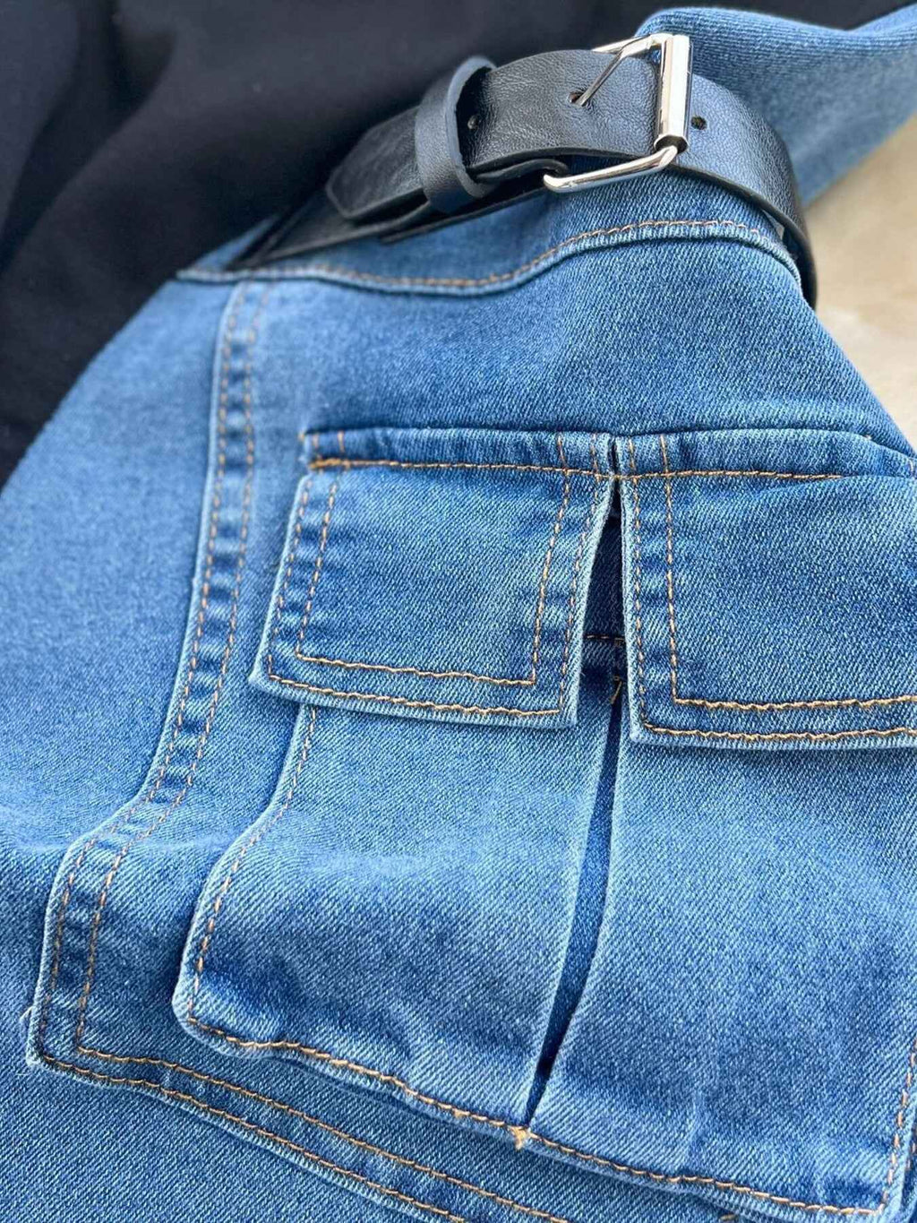 Plus size denim midi dress — additional view 7