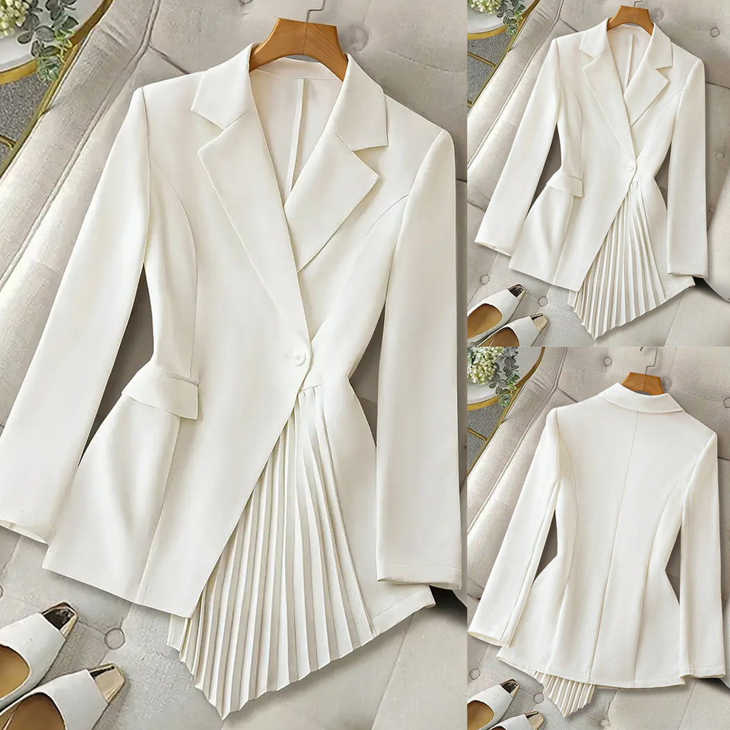 Elegant Irregular All-Match Coat for Women, front product view