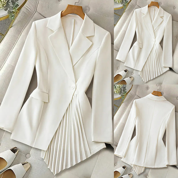 Elegant Irregular All-Match Coat for Women, front product view