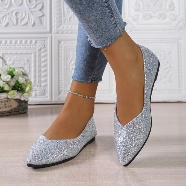 Point toe flat slip-on shoes — additional view 2