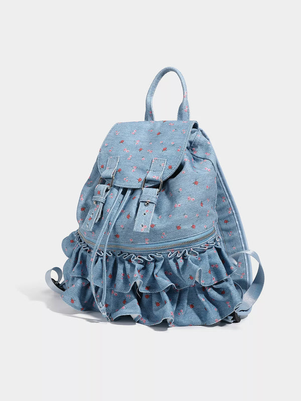 Mini Floral Canvas Backpack — product image 3