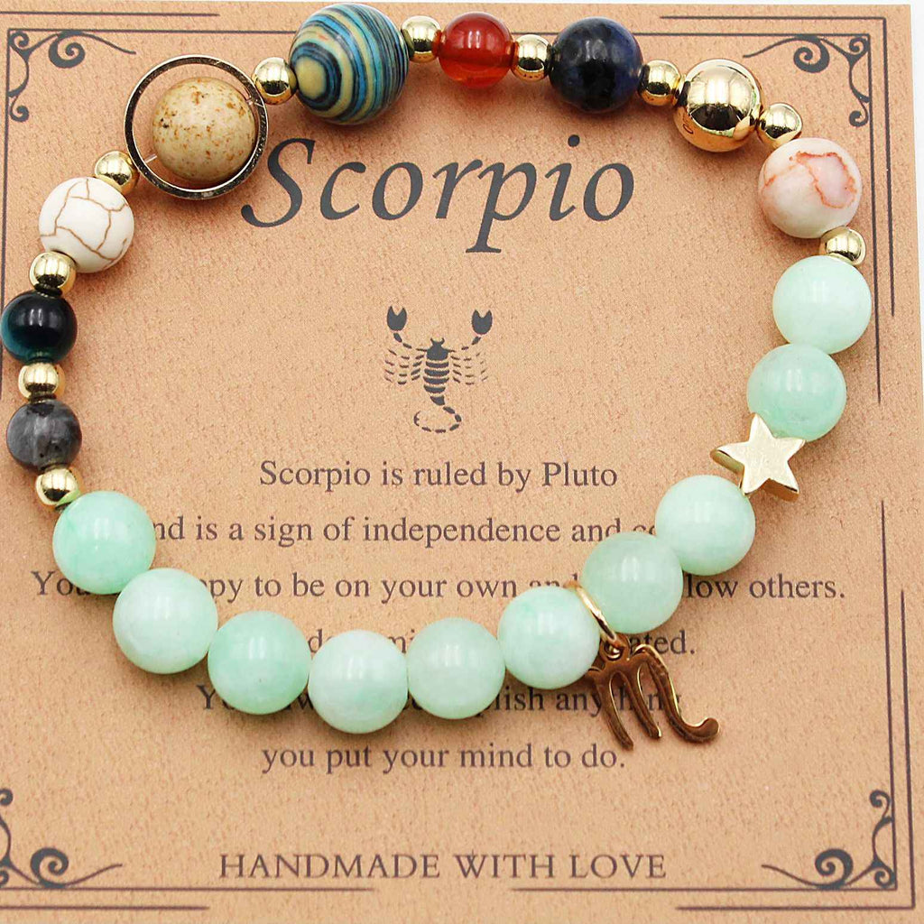 Magic of Eight Planets Jewelry Bracelet-Fashion-Splashis-Color:Scorpio Green Dongling-Splashis