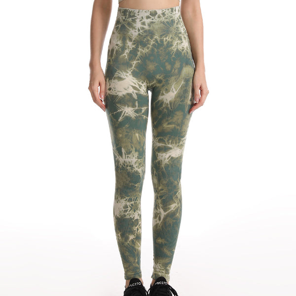 Tie Dye Seamless Yoga Leggings for Women - Contoured Workout Leggings, product view 13