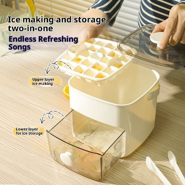 48-grid reusable ice cube tray mold view 3