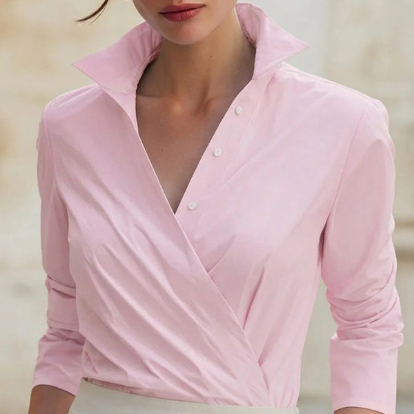 Main product photo of Pleated Three Quarter Sleeve Shirt, Women’s Shirt, everyday style