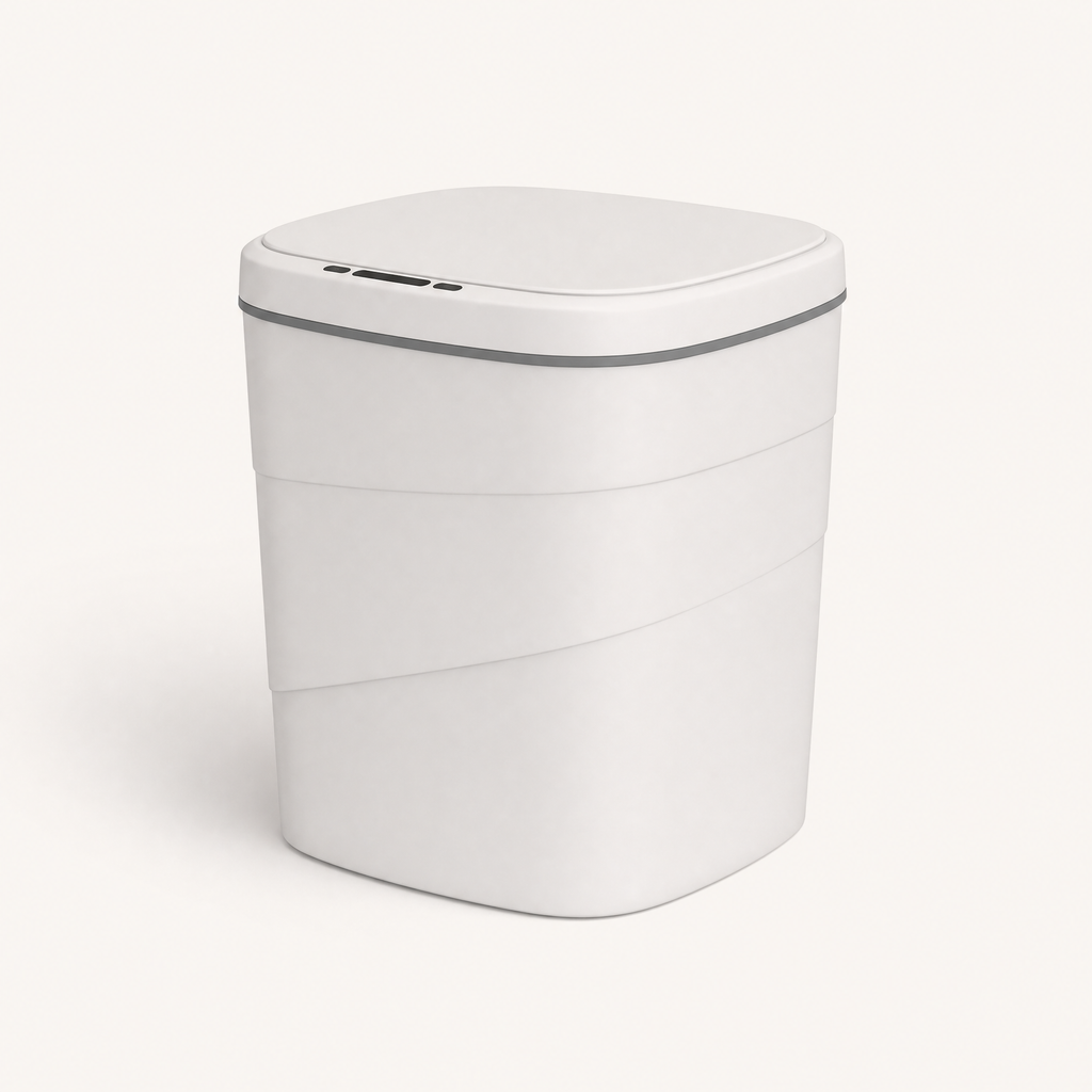 Smart Sensor Trash Can Automatic Lid Large Capacity Kitchen Bathroom, shown in a clear product image