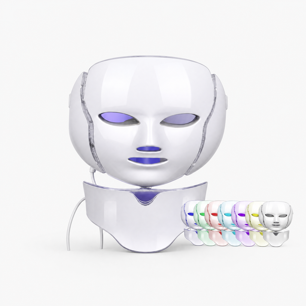 LED Face & Neck Light Mask (Multi-Color), angled product view