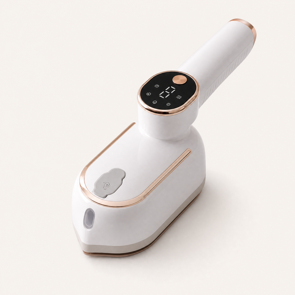 1200W Portable Garment Steamer for Quick and Easy Wrinkle Removal, angled product view