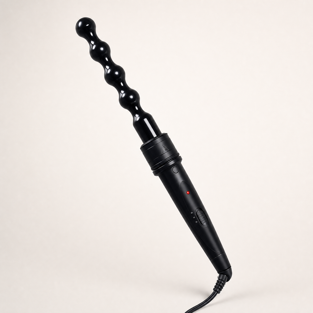 6-in-1 Interchangeable Ceramic Curling Wand Set, front product view