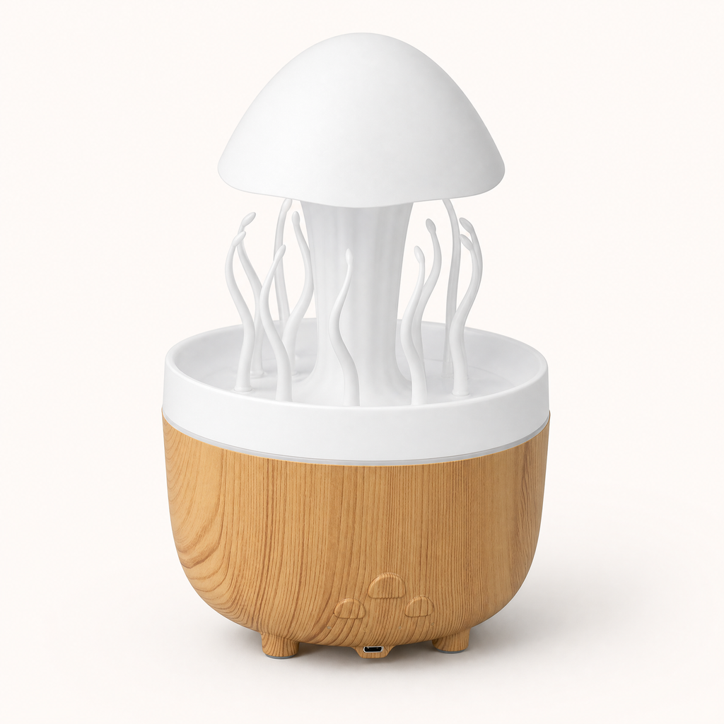 Jellyfish humidifier, shown in a clear product image