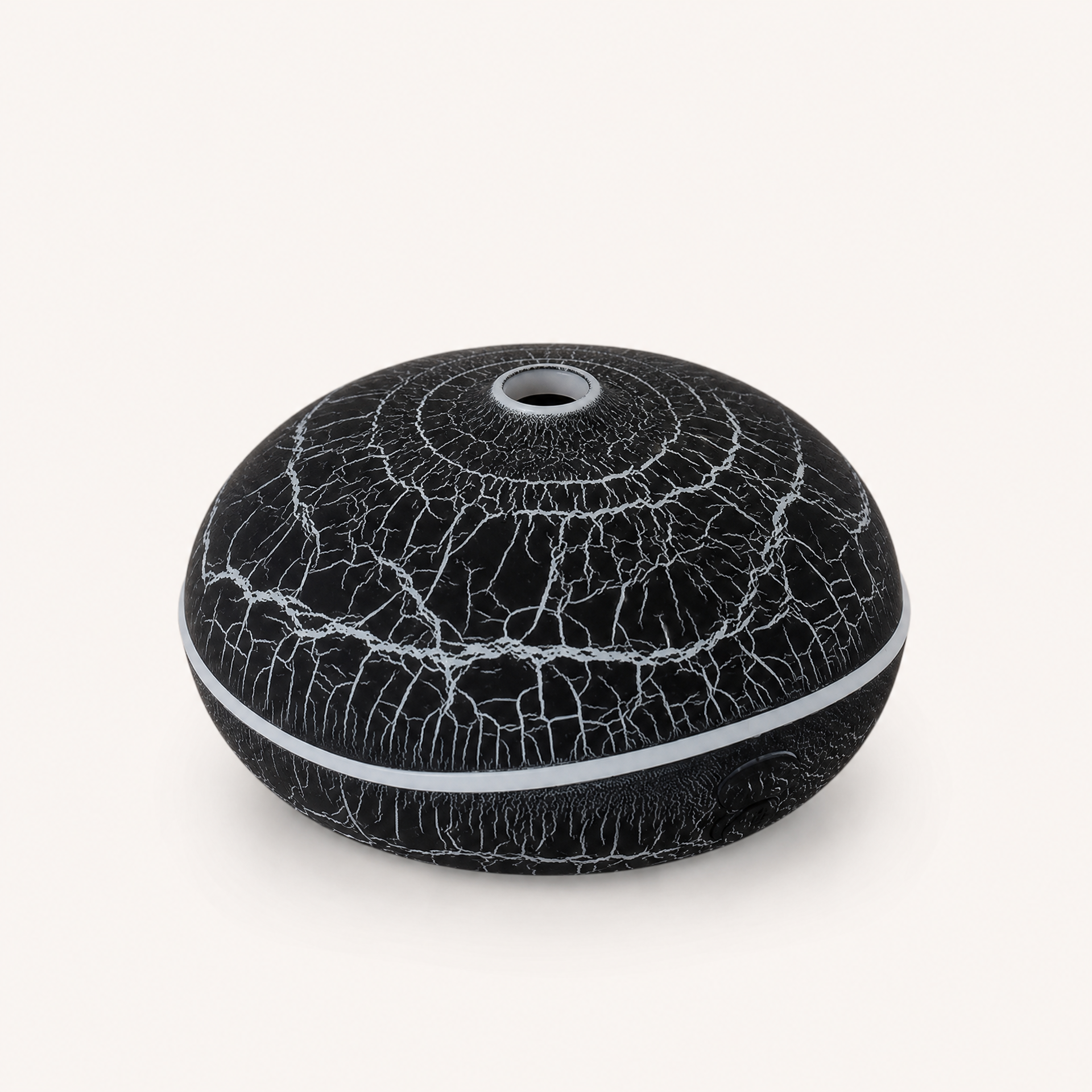 Flame Effect Aroma Diffuser with Ultrasonic Mist shown in a clear product image