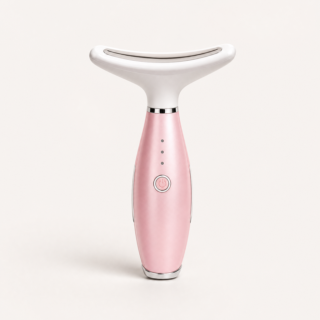 Face & Neck Massager with Warmth shown in a clear product image