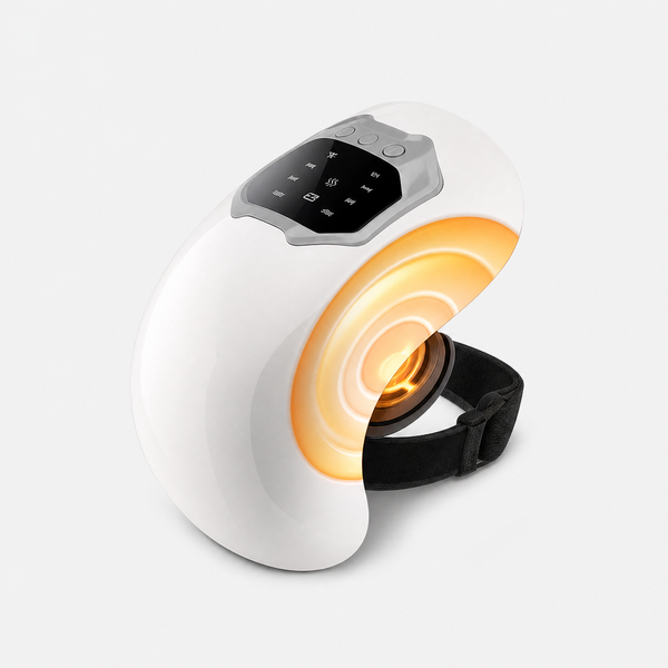 Heated Knee Massager Wrap with Vibration, angled product view